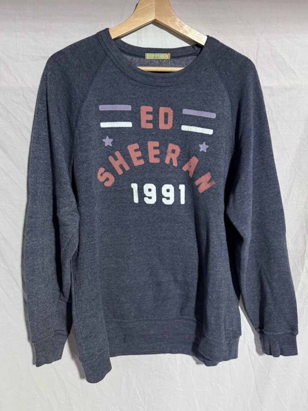 Alternative Earth Ed Sheeran crew neck sweatshirt Size XL
